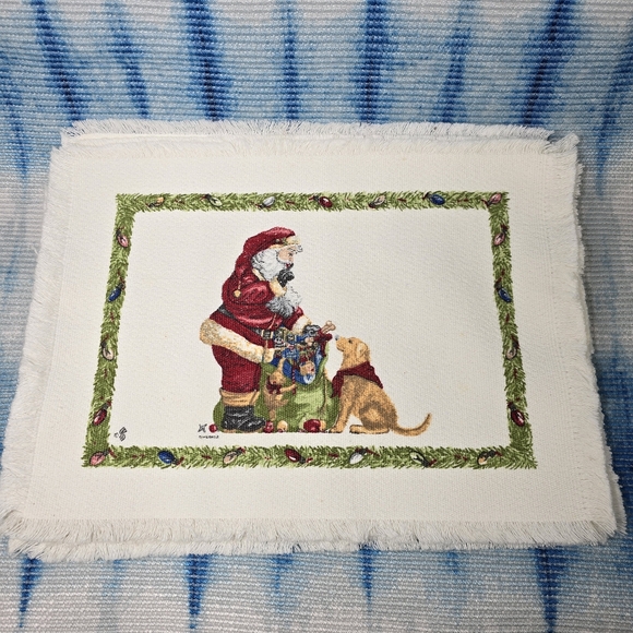 Source Unknown Other - Set of 6 Vintage Christmas Placemats